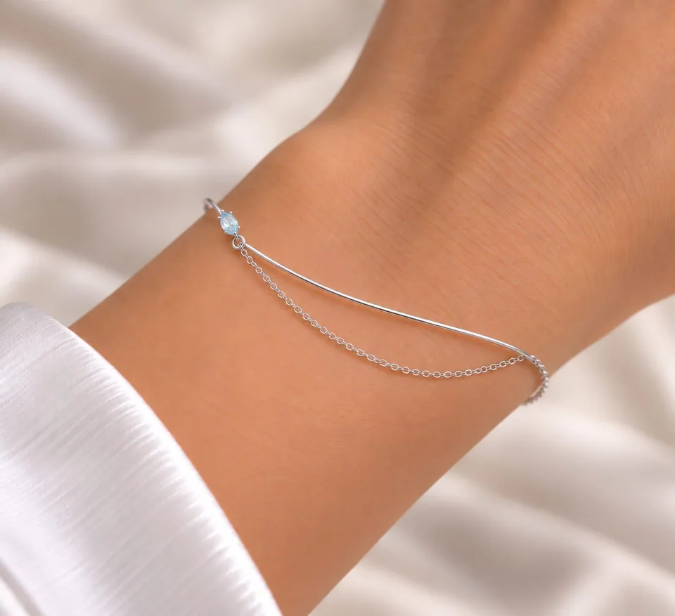 Azure Whisper Bracelet